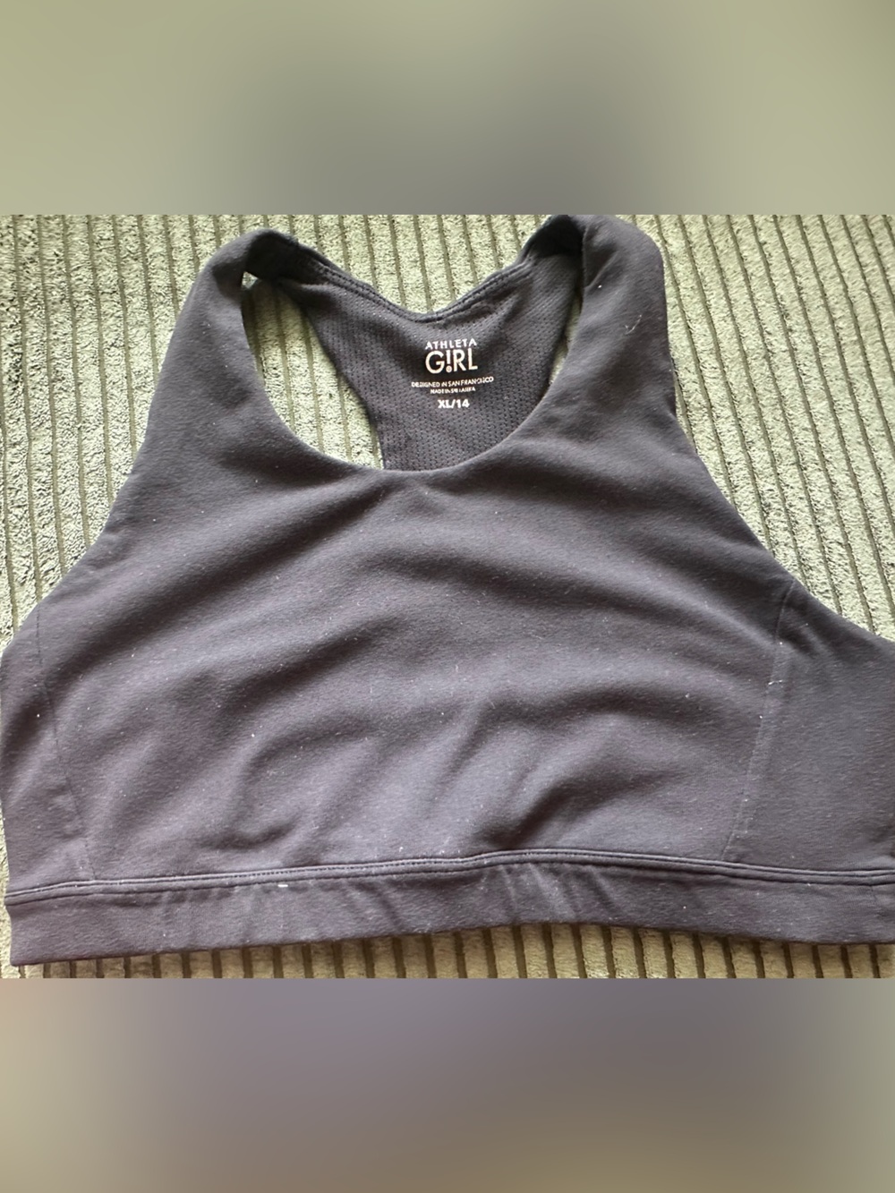 Girls Athleta Racerback Sports Crop Bra Top